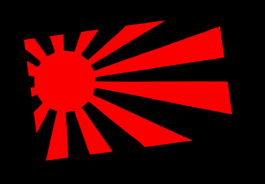 JDM FLAG RISING SUN FUNNY CAR STICKER DECAL DRIFT WINDOW JAP BUMPER LAPTOP 
