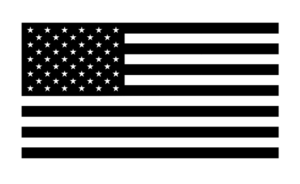 American Flag Sticker Decal - Custom Vinyl Die Cut Graphic USA Fits Window
