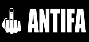 BUMPER STICKER - Fuck-Antifa Anti Liberal Middle Finger Leftists blm Terrorist