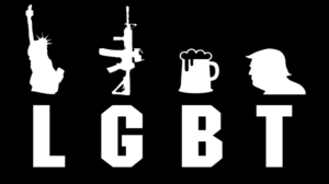 LGBT Liberty Guns Beer Trump AR Rifle NRA Funny Vinyl Bumper Sticker