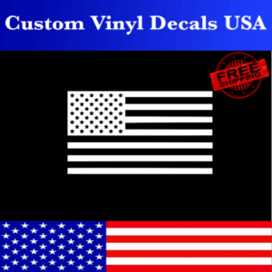 American Flag Sticker Decal - Custom Vinyl Die Cut Graphic USA Fits Jeep Window