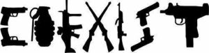 FUNNY DECAL GUN CONTROL STICKER COEXIST WINDOW PRO NRA TRUCK 2ND AMENDMENT