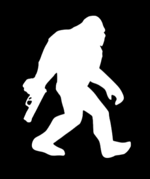 Sasquatch mountain tactical sticker JDM Funny America gun car window decal