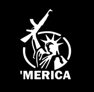 'MERICA VINYL DECAL CAR WINDOW BUMPER STICKER STATUE OF LIBERTY JDM GUN RIGHTS