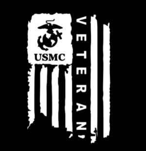MARINE CORPS VETERAN USMC AMERICAN FLAG DISTRESSED SEMPER FI VINYL STICKER DECAL