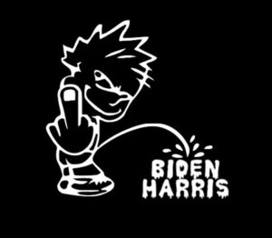 Calvin Pee On Joe Harris V2 Funny DieCut Vinyl Window Decal Sticker Car